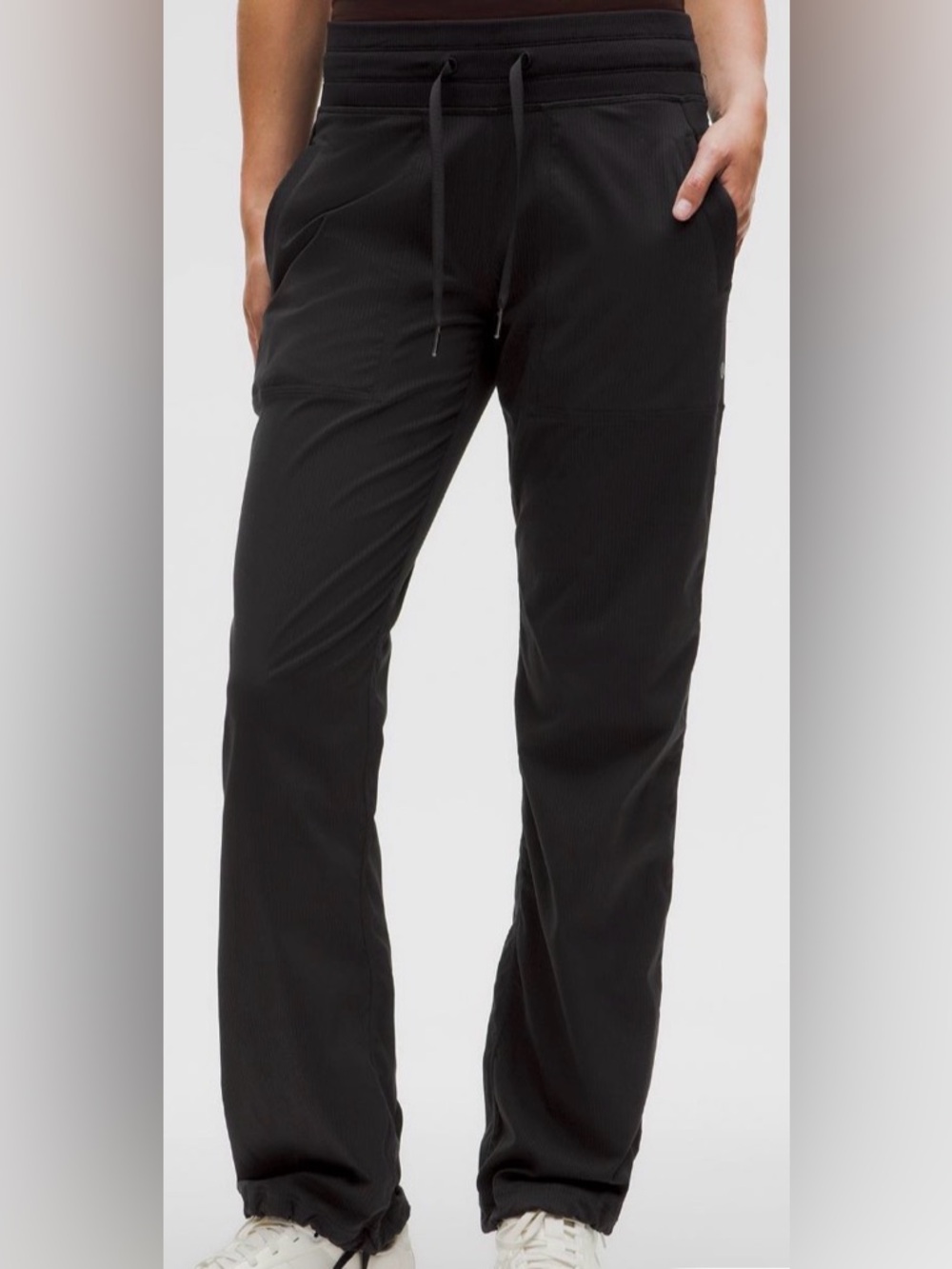 LULU LEMON black studio mid rise jogger